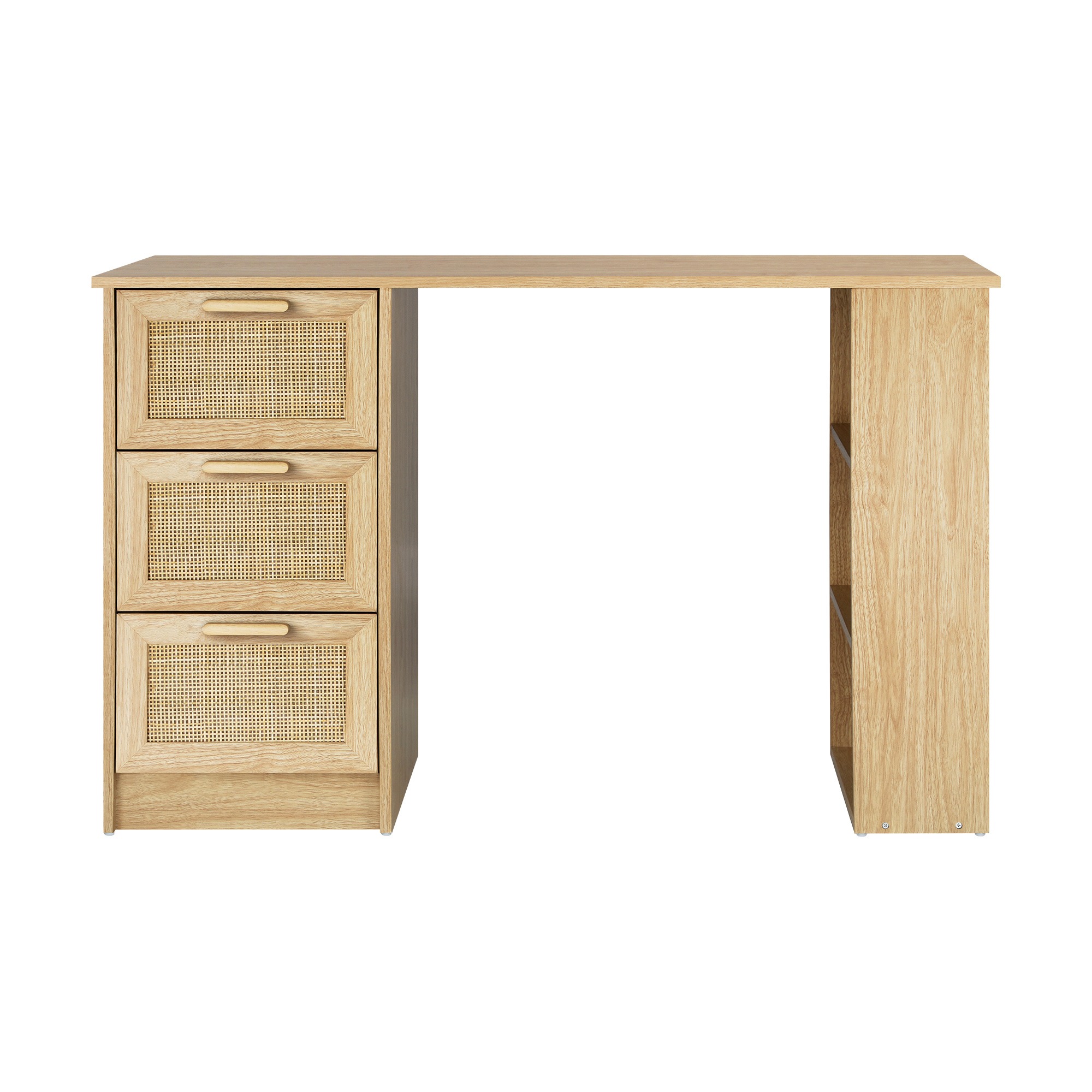 Siward+3+Drawer+Wooden+Computer+Desk